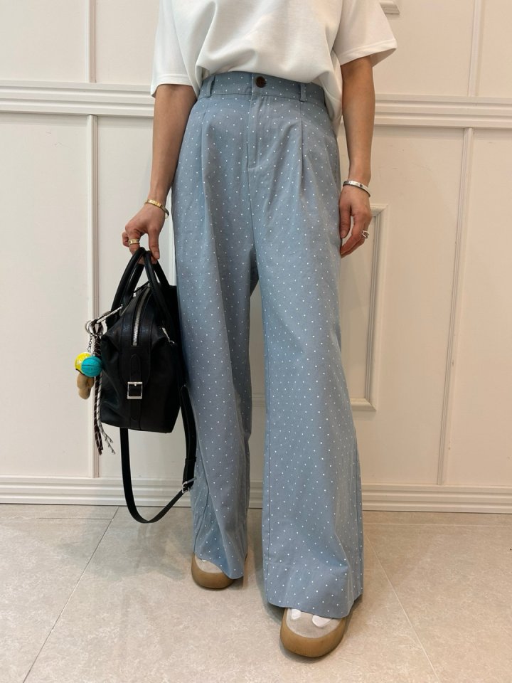 Pearls room - Korean Women Fashion - #womensfashion - Dot Pants - 7