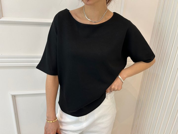 Pearls room - Korean Women Fashion - #womensfashion - Cut Tee - 8