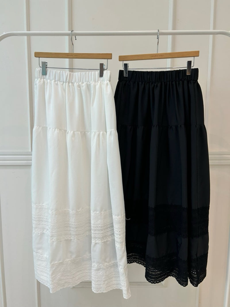 Pearls room - Korean Women Fashion - #womensfashion - Lace Skirt - 12
