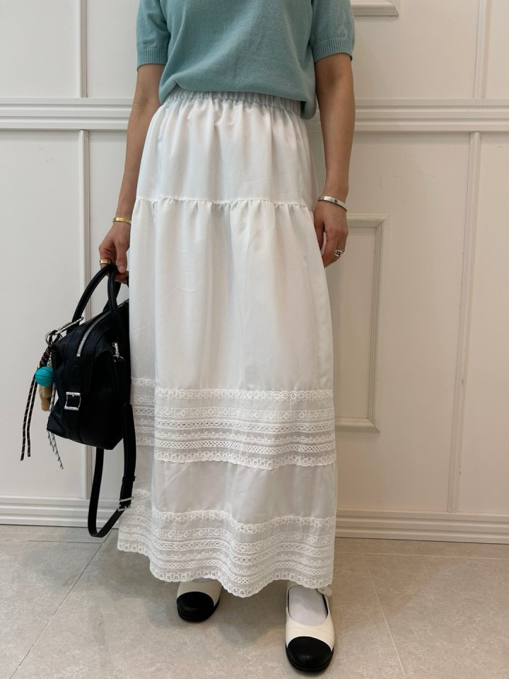 Pearls room - Korean Women Fashion - #womensfashion - Lace Skirt - 2