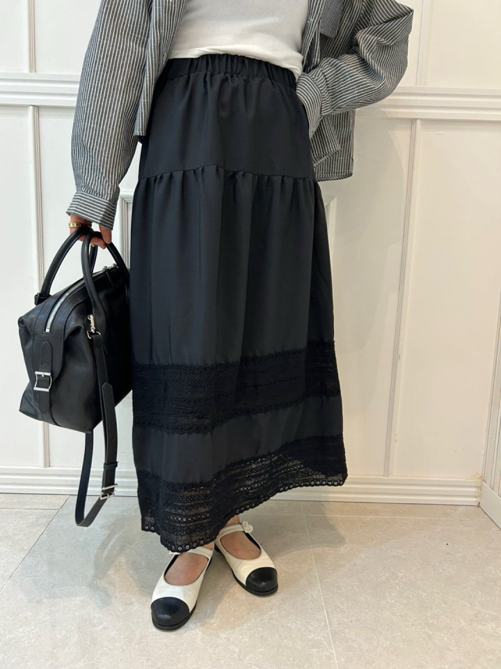 Pearls room - Korean Women Fashion - #womensfashion - Lace Skirt - 8