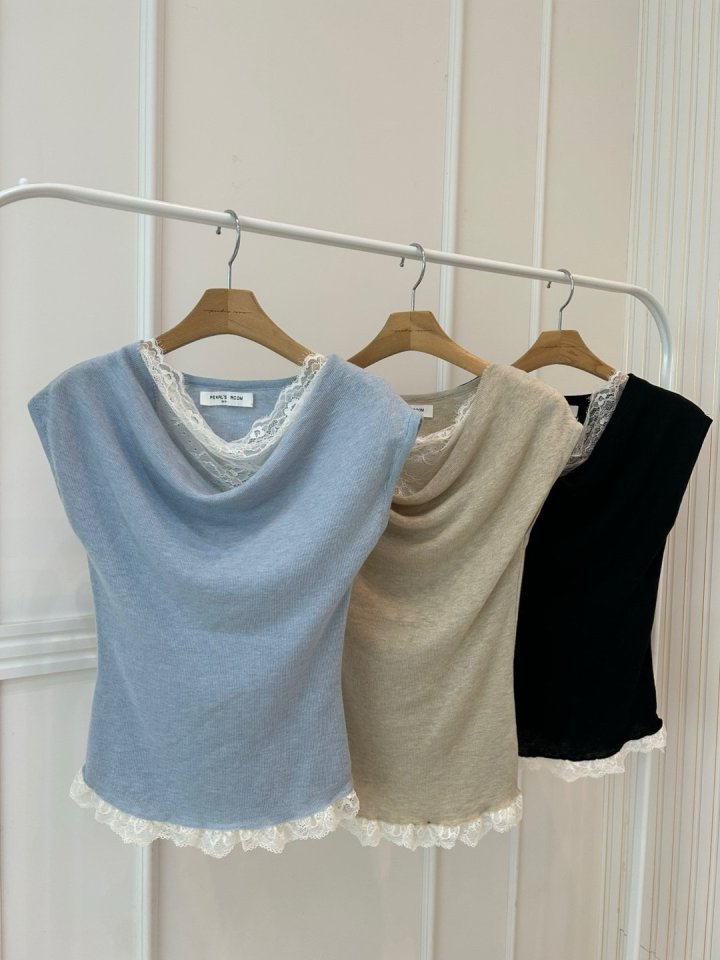 Pearls room - Korean Women Fashion - #womensfashion - Lace Turtle Knit - 10