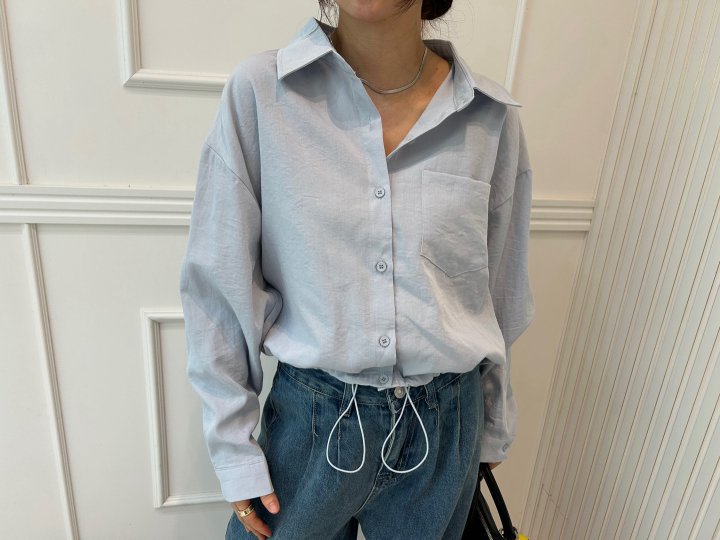 Pearls room - Korean Women Fashion - #womensfashion - String Shirt