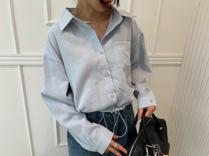 Pearls room - Korean Women Fashion - #womensfashion - String Shirt - 3