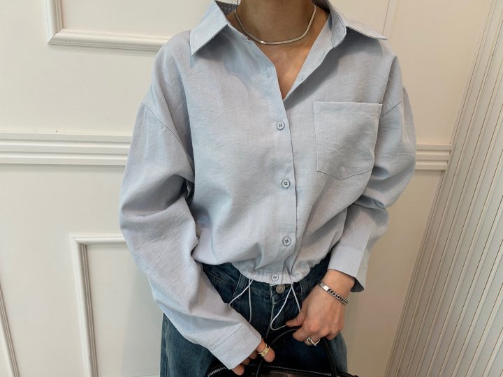 Pearls room - Korean Women Fashion - #womensfashion - String Shirt - 5