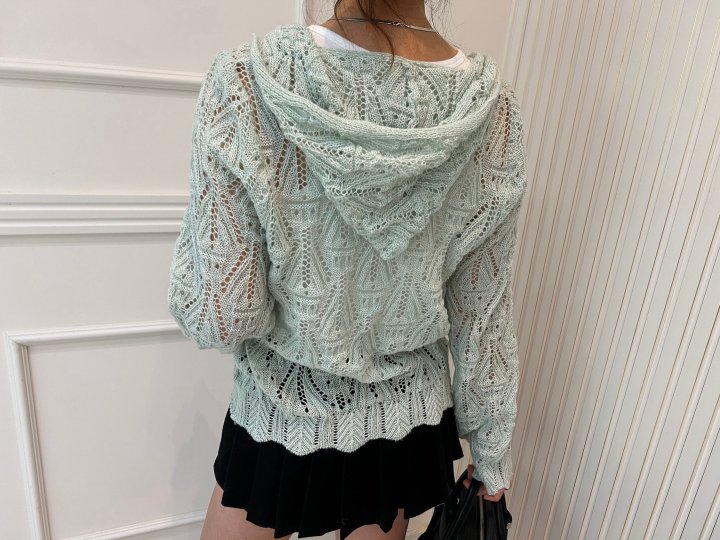 Pearls room - Korean Women Fashion - #womensfashion - Hood Cardigan - 11