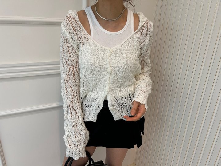 Pearls room - Korean Women Fashion - #womensfashion - Hood Cardigan - 3