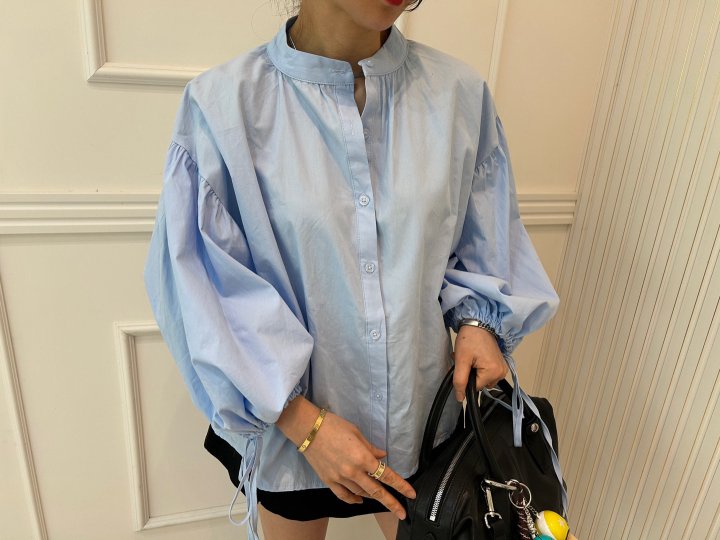 Pearls room - Korean Women Fashion - #womensfashion - Shirring Blouse