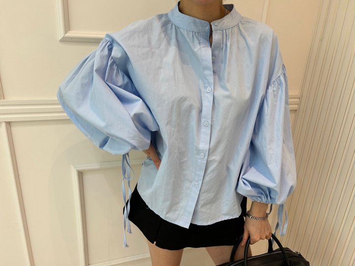 Pearls room - Korean Women Fashion - #womensfashion - Shirring Blouse - 3