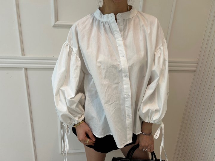 Pearls room - Korean Women Fashion - #womensfashion - Shirring Blouse - 5