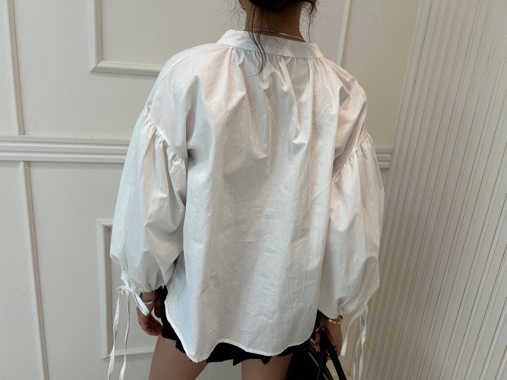 Pearls room - Korean Women Fashion - #womensfashion - Shirring Blouse - 9