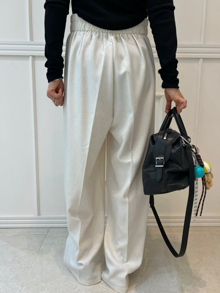 Pearls room - Korean Women Fashion - #womensfashion - Two Button Pants - 9