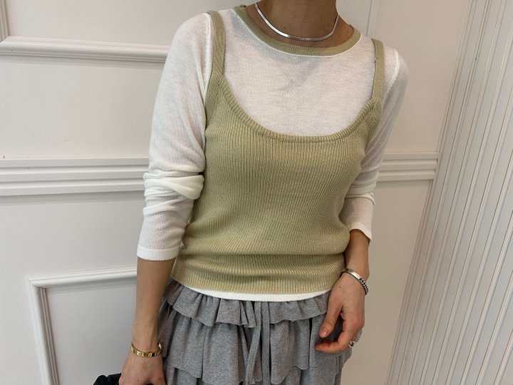 Pearls room - Korean Women Fashion - #womensfashion - Raglan Knit Set - 9