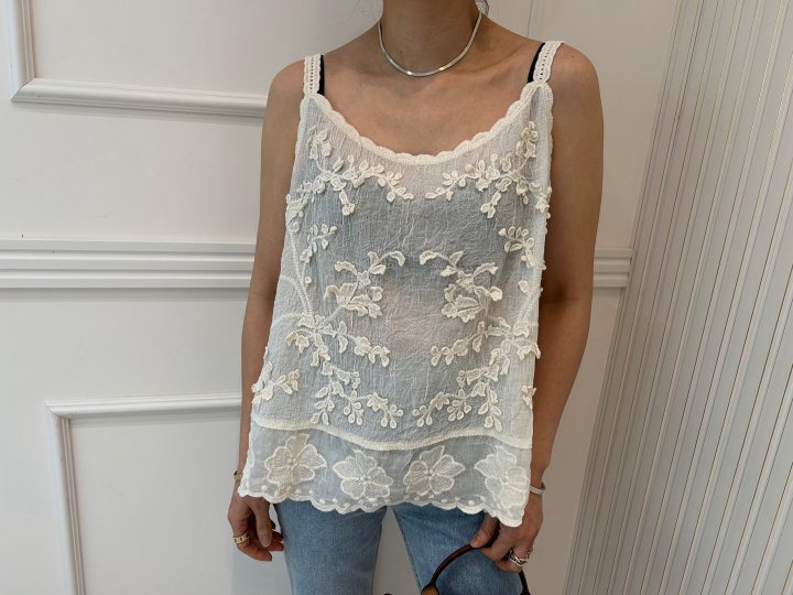 Pearls room - Korean Women Fashion - #womensfashion - Lovely Sleeveless Top - 7