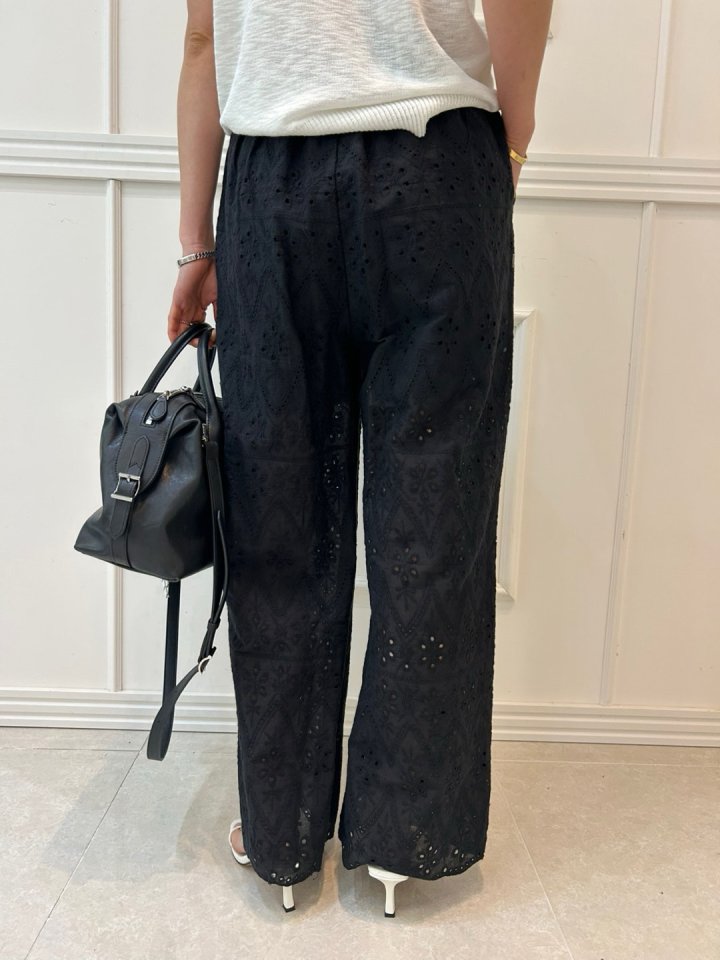 Pearls room - Korean Women Fashion - #womensfashion - Lace Slacks - 10