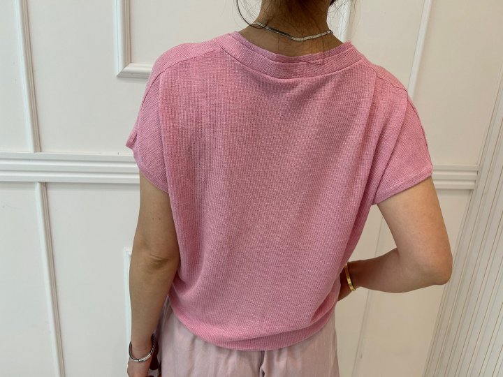 Pearls room - Korean Women Fashion - #womensfashion - Lace Tee with Scarf - 5