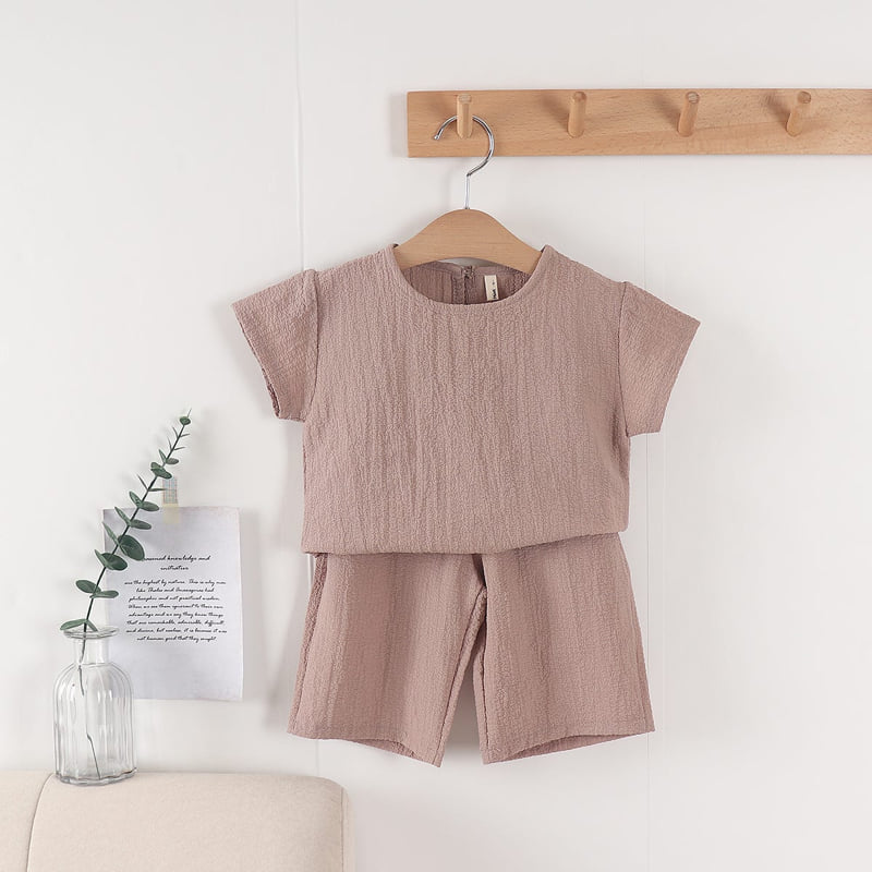 Pepper Mint - Korean Children Fashion - #Kfashion4kids - Soft Top Bottom Set - 3