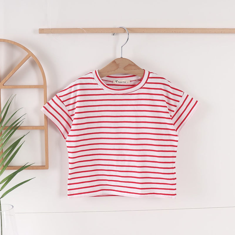 Pepper Mint - Korean Children Fashion - #Kfashion4kids - Stripe Tee - 9
