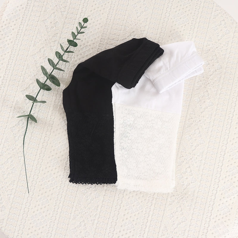 Pepper Mint - Korean Children Fashion - #Kfashion4kids - Half Lace Tights - 2
