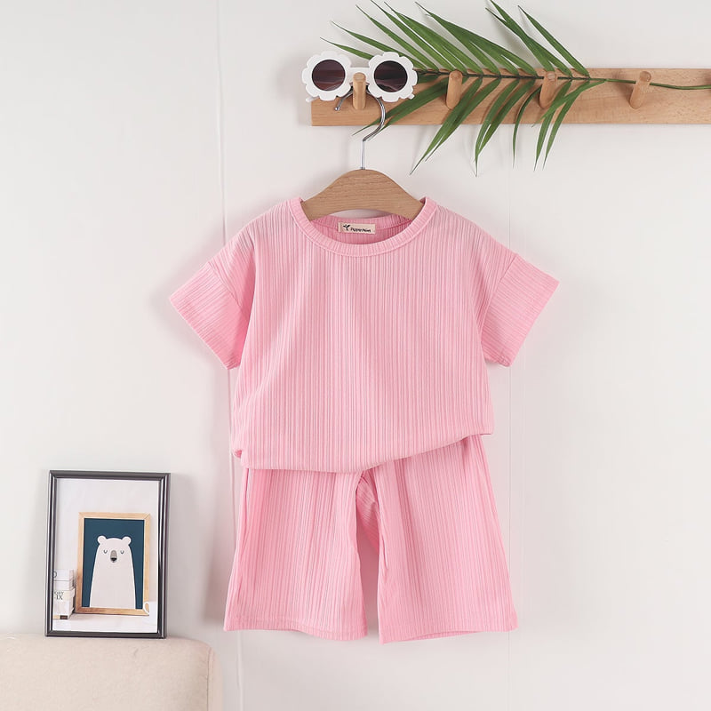 Pepper Mint - Korean Children Fashion - #childofig - Stripe Top Bottom Set - 8