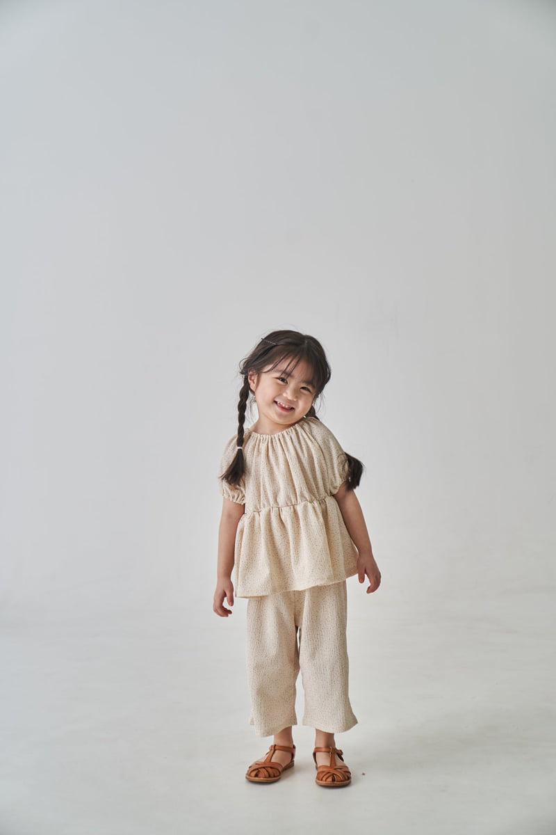 Pepper Mint - Korean Children Fashion - #childofig - Small Dot Top Bottom Set - 6