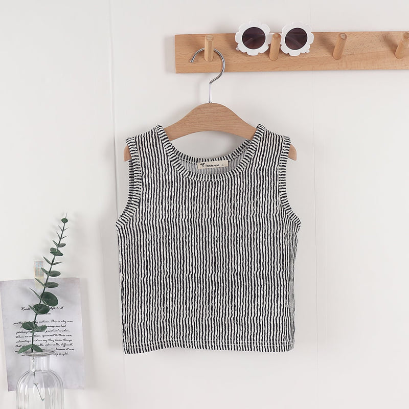 Pepper Mint - Korean Children Fashion - #childofig - Stripe Top Bottom Set - 5