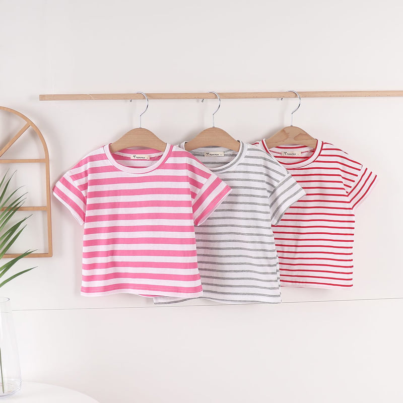 Pepper Mint - Korean Children Fashion - #childrensboutique - Stripe Tee - 2