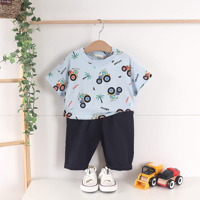 Pepper Mint - Korean Children Fashion - #designkidswear - Dino Printed Tee - 6