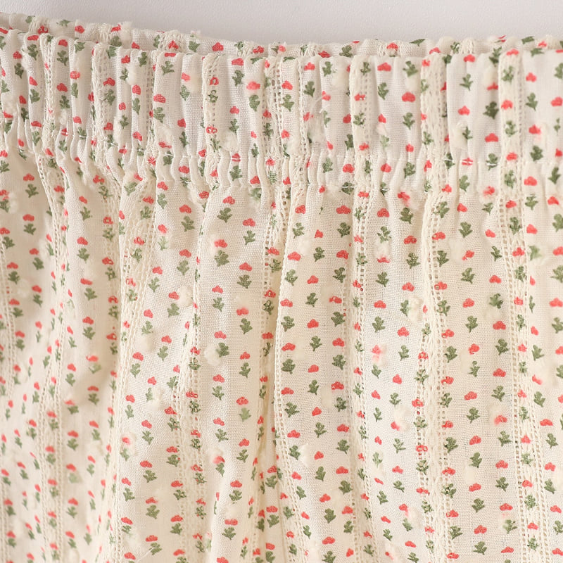 Pepper Mint - Korean Children Fashion - #designkidswear - Small Flower Blouse Top Bottom Set - 9