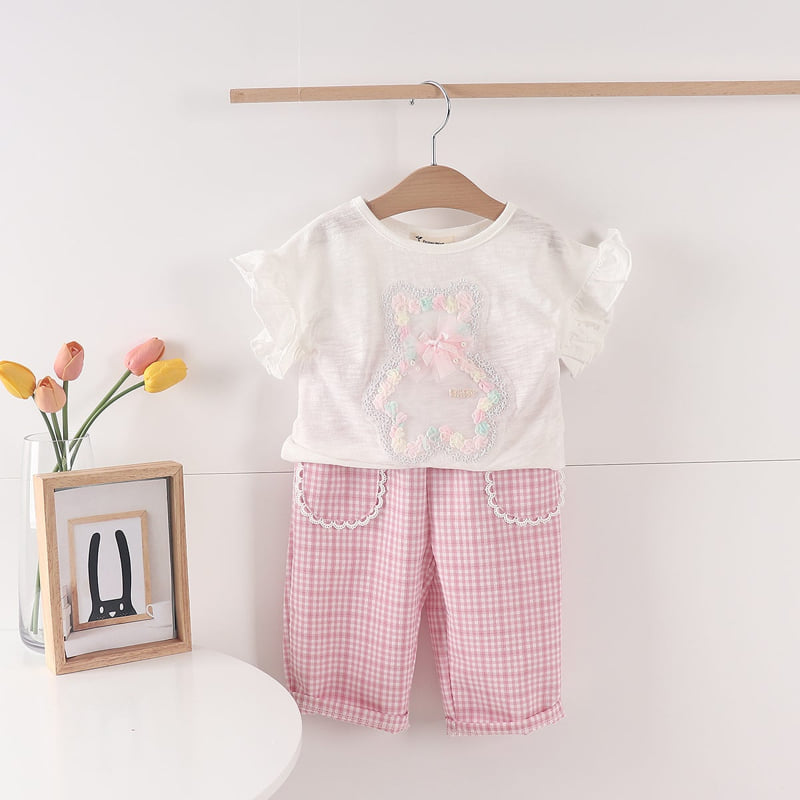 Pepper Mint - Korean Children Fashion - #discoveringself - Bear Frill Tee - 8