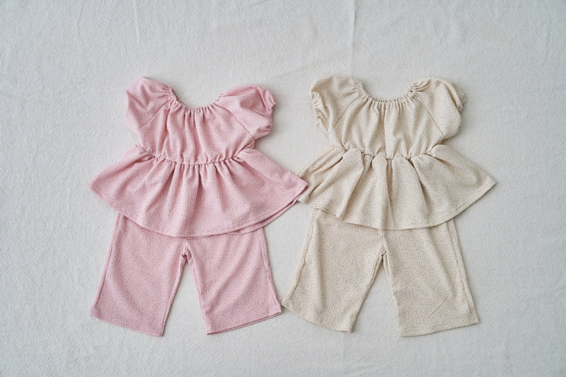 Pepper Mint - Korean Children Fashion - #discoveringself - Small Dot Top Bottom Set - 9
