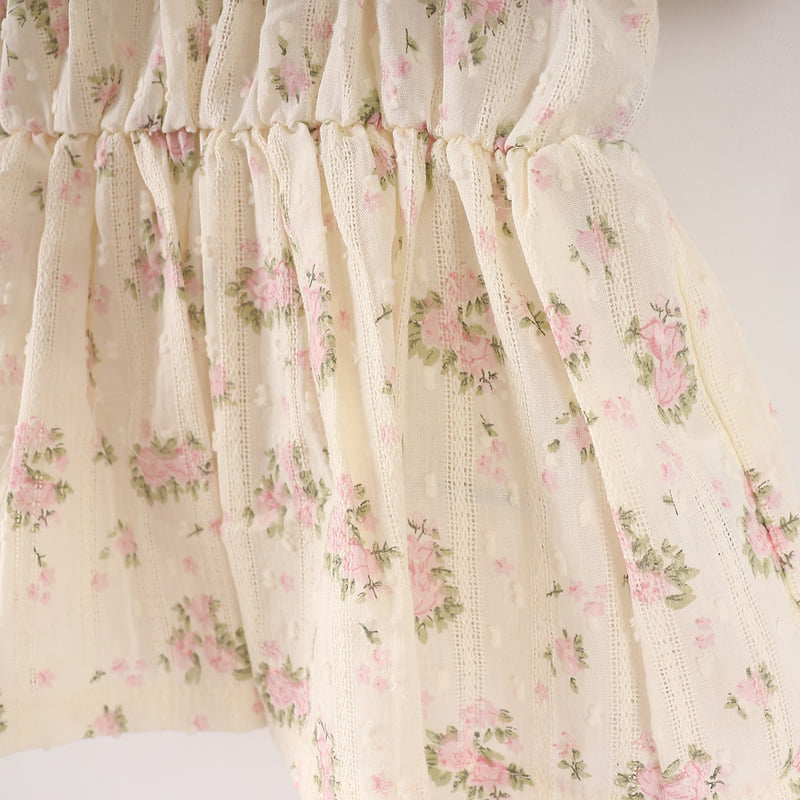 Pepper Mint - Korean Children Fashion - #fashionkids - Flower Blouse - 7