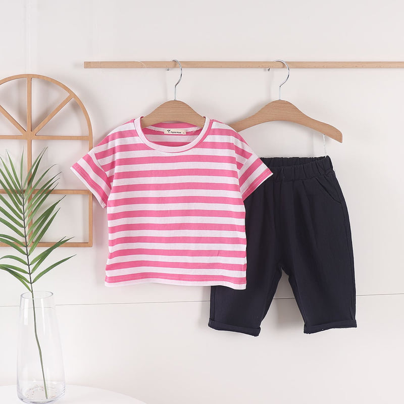 Pepper Mint - Korean Children Fashion - #fashionkids - Stripe Tee - 5