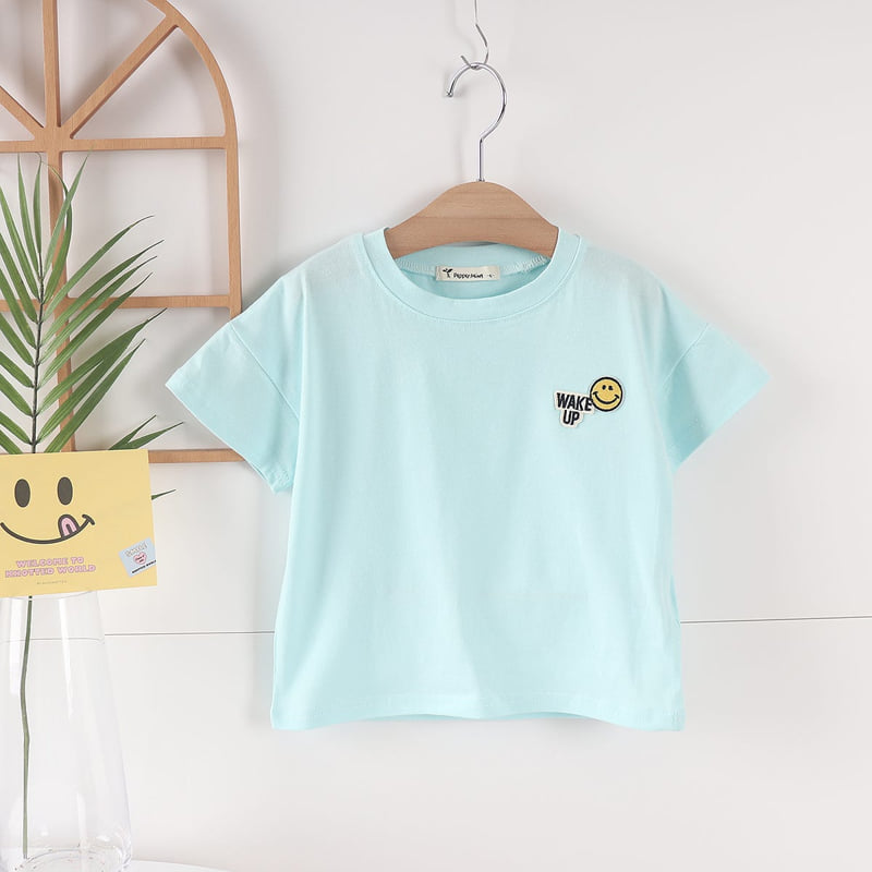 Pepper Mint - Korean Children Fashion - #fashionkids - Plain Smile Tee - 3