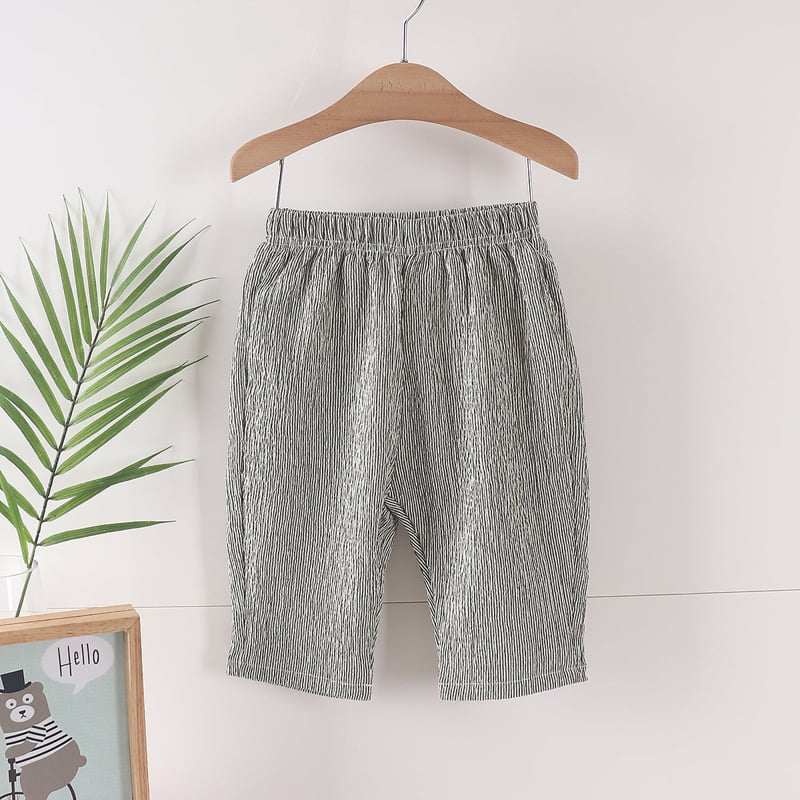 Pepper Mint - Korean Children Fashion - #kidsshorts - Stripe Pants - 3
