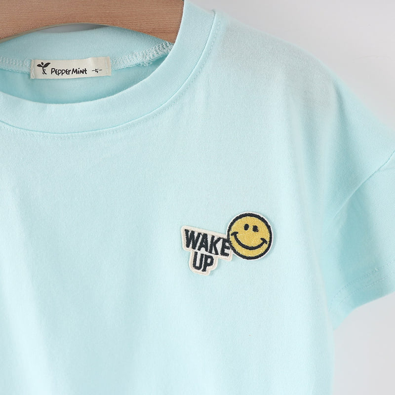 Pepper Mint - Korean Children Fashion - #fashionkids - Plain Smile Tee - 4