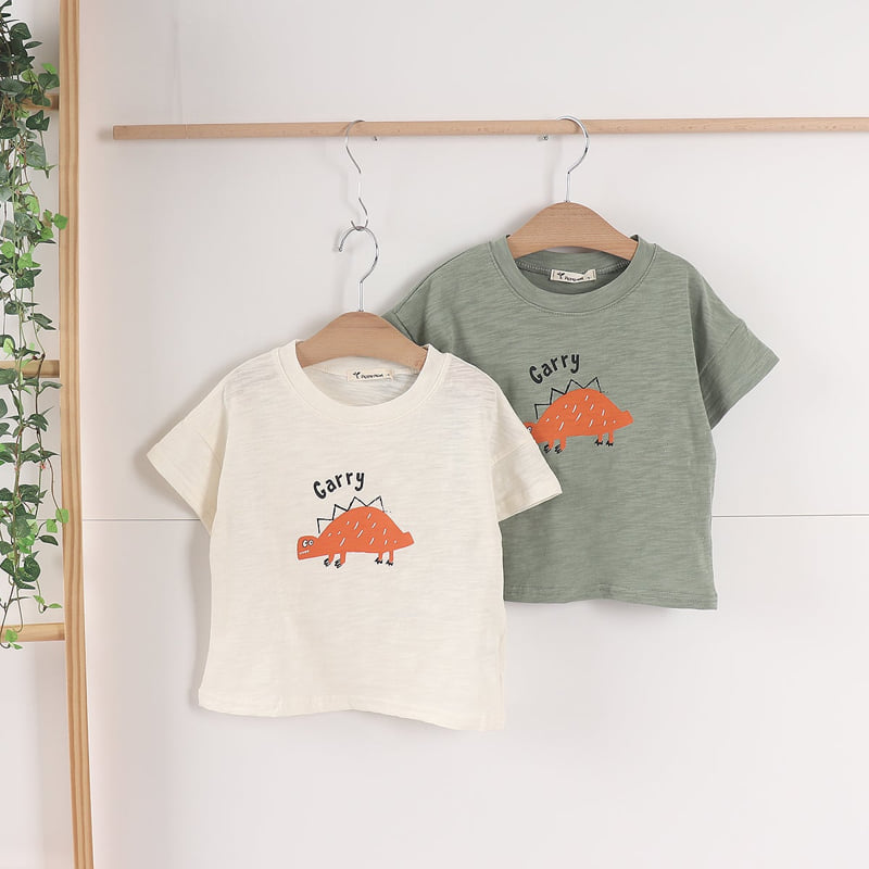 Pepper Mint - Korean Children Fashion - #kidsshorts - Stego Tee - 2