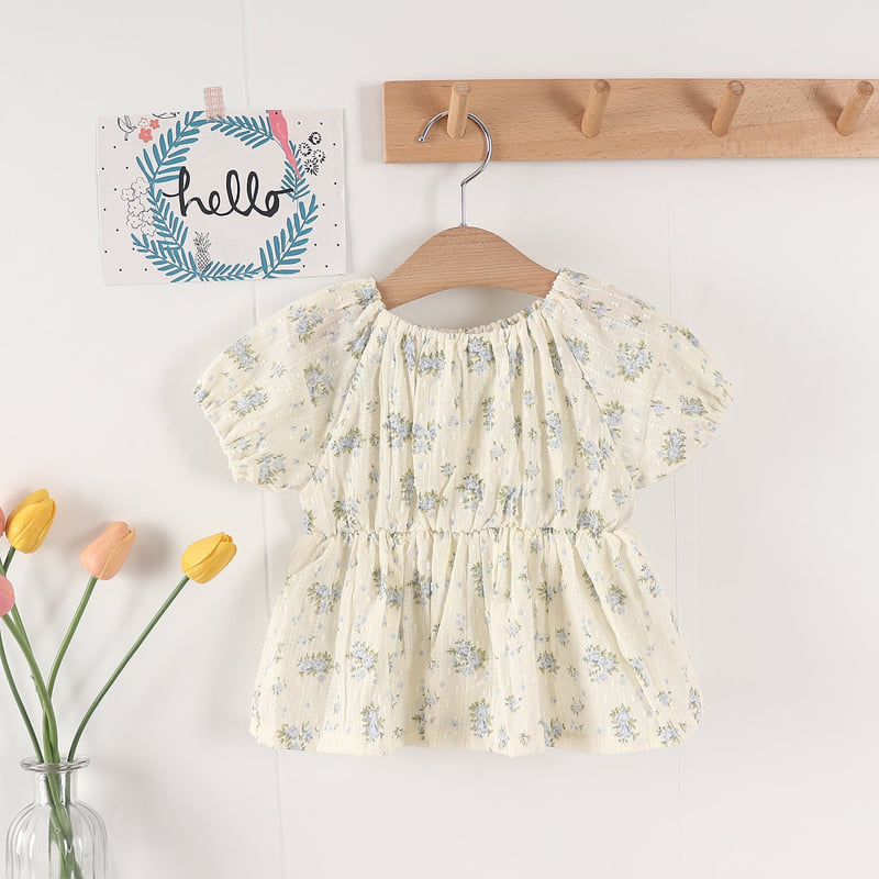 Pepper Mint - Korean Children Fashion - #kidsstore - Flower Blouse - 9