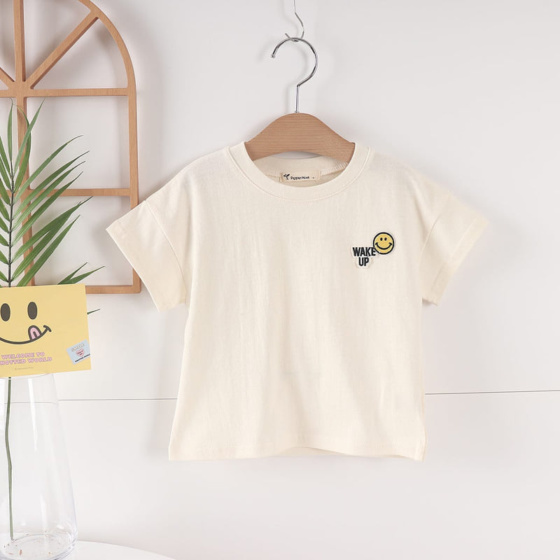 Pepper Mint - Korean Children Fashion - #kidsstore - Plain Smile Tee - 5