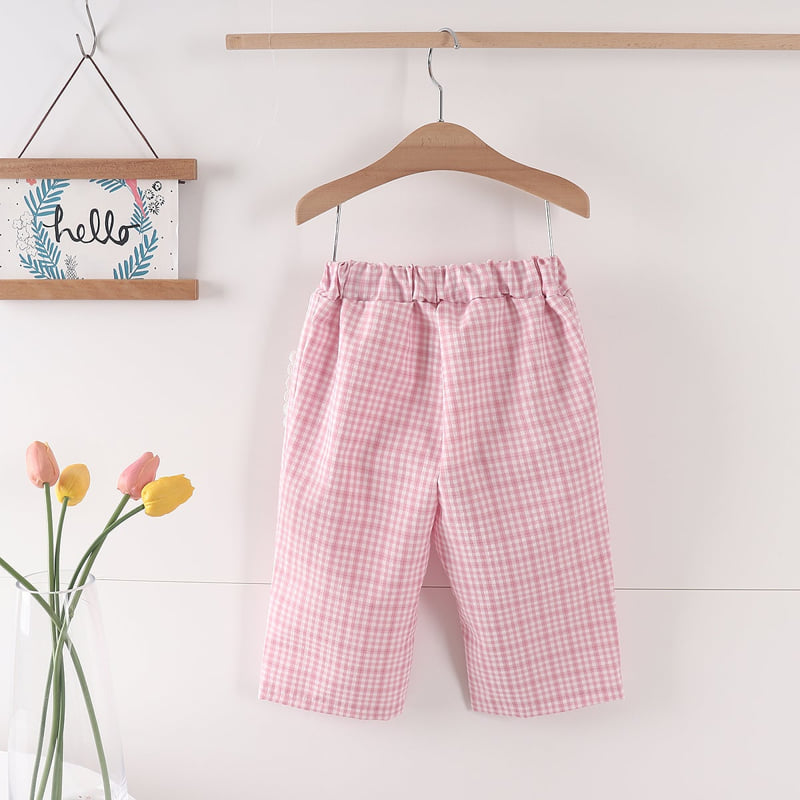 Pepper Mint - Korean Children Fashion - #kidsstore - Joy Check Pants - 5