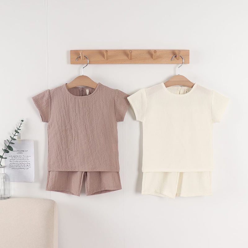 Pepper Mint - Korean Children Fashion - #kidzfashiontrend - Soft Top Bottom Set - 2