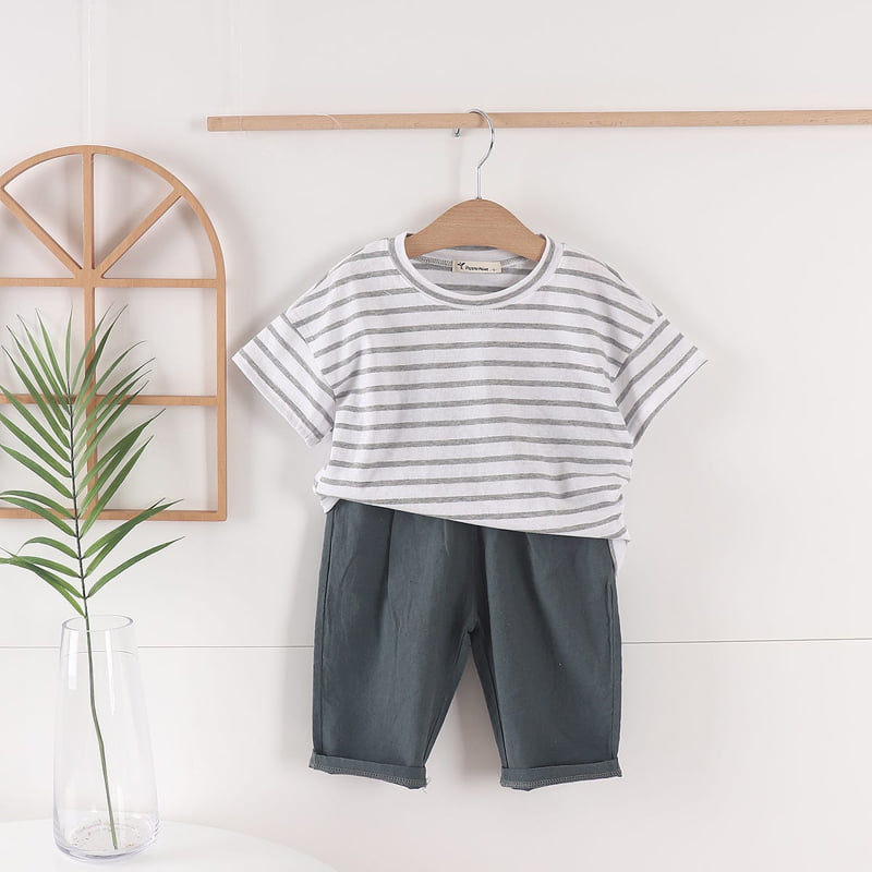 Pepper Mint - Korean Children Fashion - #kidzfashiontrend - Stripe Tee - 8