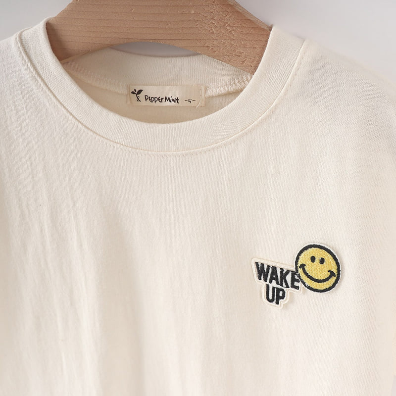 Pepper Mint - Korean Children Fashion - #kidzfashiontrend - Plain Smile Tee - 6