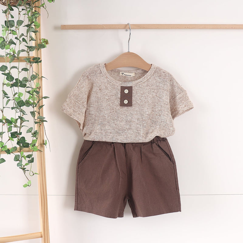 Pepper Mint - Korean Children Fashion - #littlefashionista - Knit Button Tee - 11