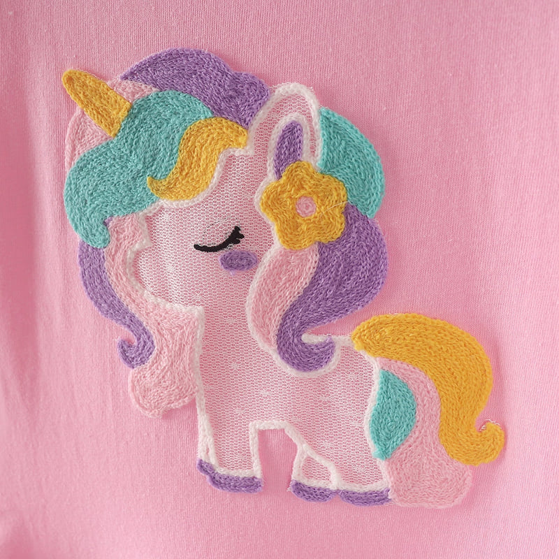 Pepper Mint - Korean Children Fashion - #littlefashionista - Unicorn Short Sleeve One-piece - 10
