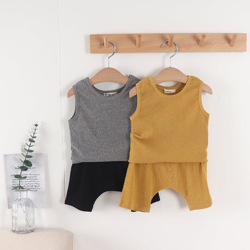 Pepper Mint - Korean Children Fashion - #magicofchildhood - Yoru Top Bottom Set - 2