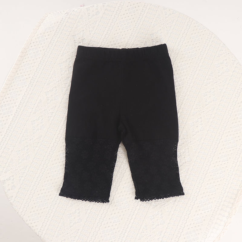 Pepper Mint - Korean Children Fashion - #littlefashionista - Half Lace Tights - 4
