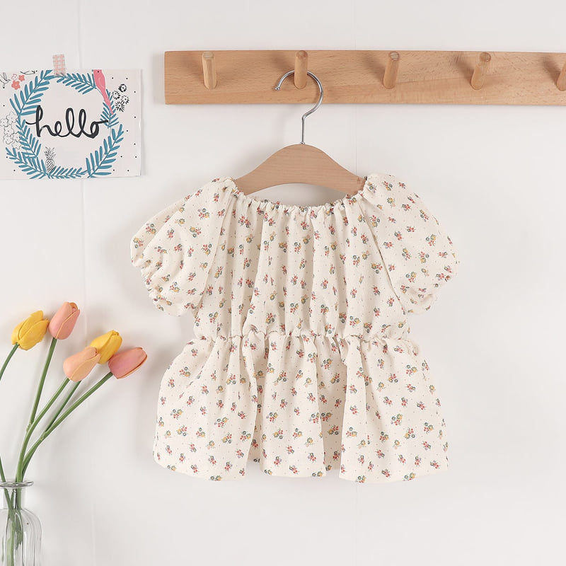 Pepper Mint - Korean Children Fashion - #magicofchildhood - Flower Pants Top Bottom Set - 3