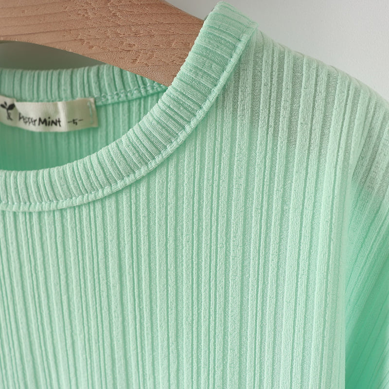 Pepper Mint - Korean Children Fashion - #minifashionista - Stripe Top Bottom Set - 5