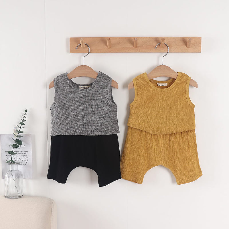 Pepper Mint - Korean Children Fashion - #minifashionista - Yoru Top Bottom Set - 3